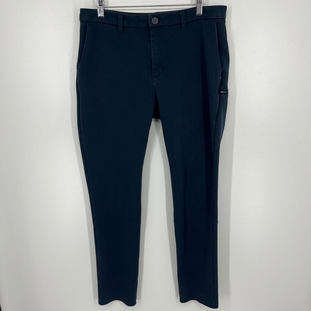 Vuori Meta Pants Mens 34 Navy Blue Performance Stretch Chino Trousers V420